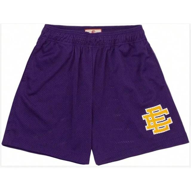 (Purple d, XL) EE ERIC EMANUEL Beach Board Shorts fitness Training Workout Sport Short Pants Women Summer Gym Jogging Mesh Casual