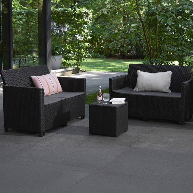Keter Marie 4 Seater Sofa Set - Grey