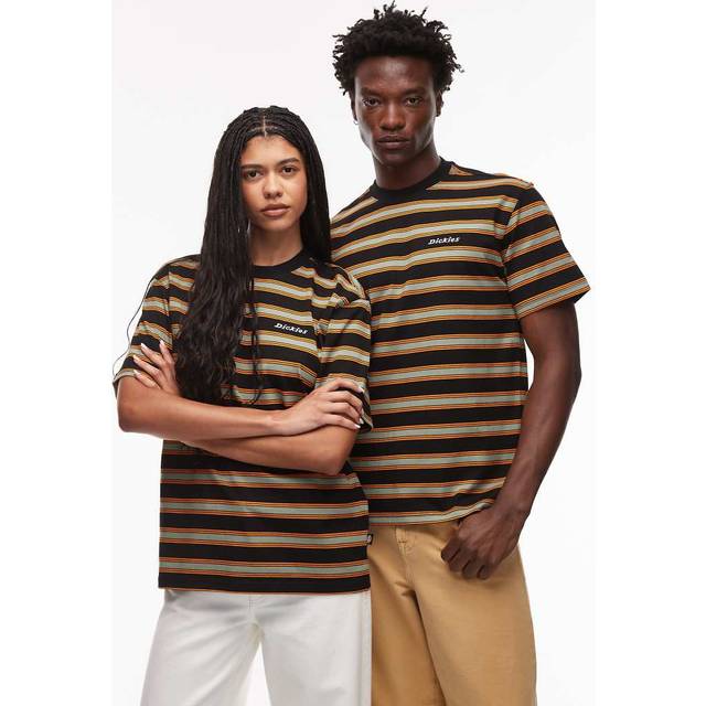 Dickies Mens York Stripe T-Shirt - Black