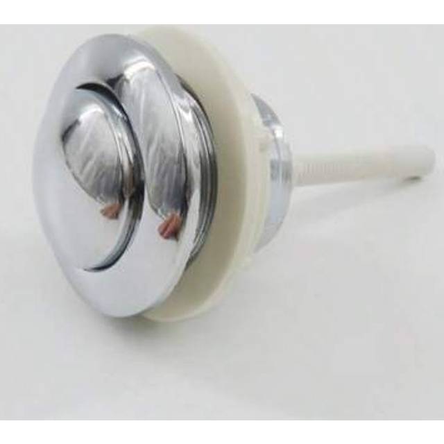 SHEIN Electroplated Round Single Button Toilet Tank Button Toilet Old Water Tank Cover Accessories Water Presser Flush Button