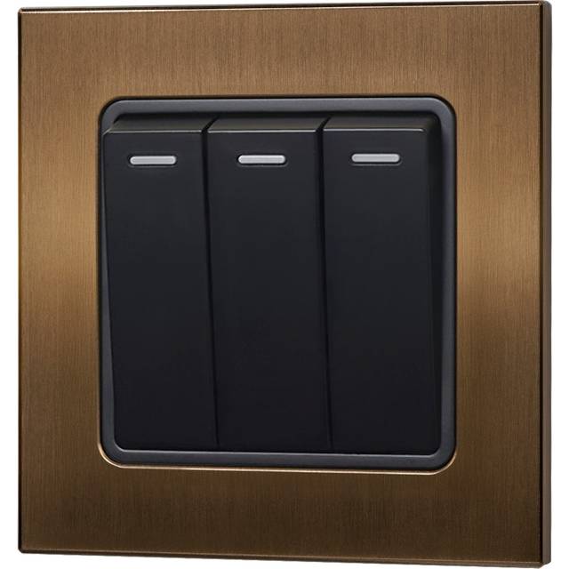 Retrotouch Retrotouch Aura Rocker 3G 2W Black - Brushed Bronze, Brown