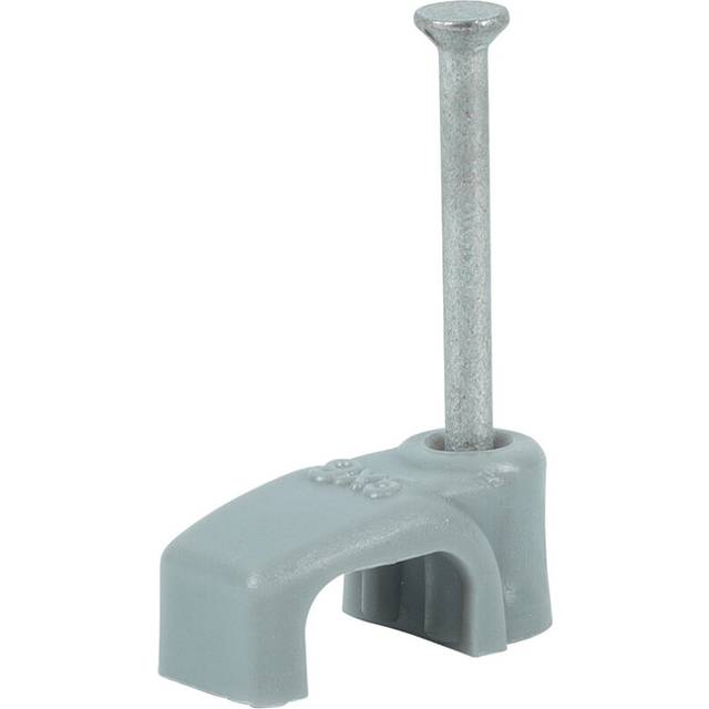 Timco cable clip - grey - flat 1.50mm (twin & earth) - pk100 - 225987