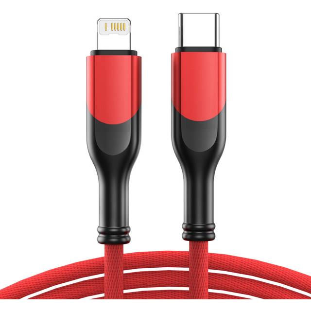 (Red, 2m) Cable For iPhone 14 13 12 11 Pro Max X XS 8 Plus SE PD 27W Fast Charge iPad Macbook USB Type C To Lighting Date Charger 3M Cord