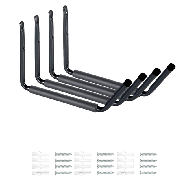 Garage Indoor Kayak Storage Hook Hanger, Warehouse Hooks for Canoe Paddle Board, Ladder
