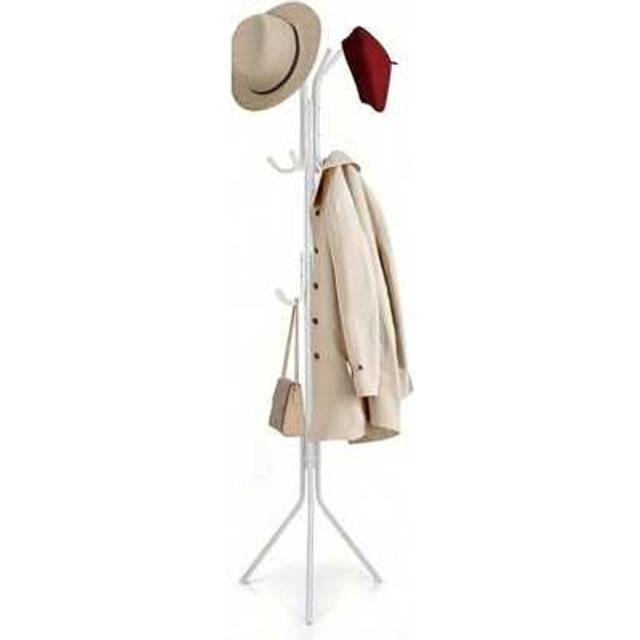 SHEIN Coat Rack Modern Clothes Rack Metal Hanger With 12 Hooks Coat Stand 3 Tier Freestanding Storage Holder Hat Handbag Jacket Umbrella Hanging Organiser F