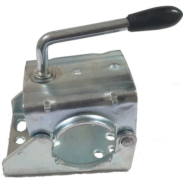 Trailer caravan jockey wheel clamp 60mm (prop stand mount zinc plated handle)
