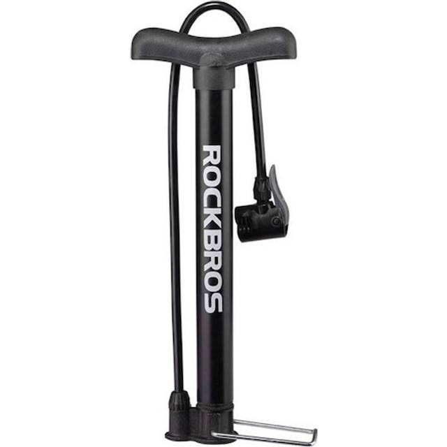 Rockbros Cykelgulvpumpe 120psi 8bar Madrasboldspidser Sort
