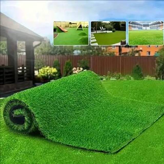 SHEIN 1 Pc Evergreen Artificial Grass Mat, Interlocking Turf For Indoor/Outdoor Decoration, Garden, Playground, Party, Pet Training, Backyard Landscaping
