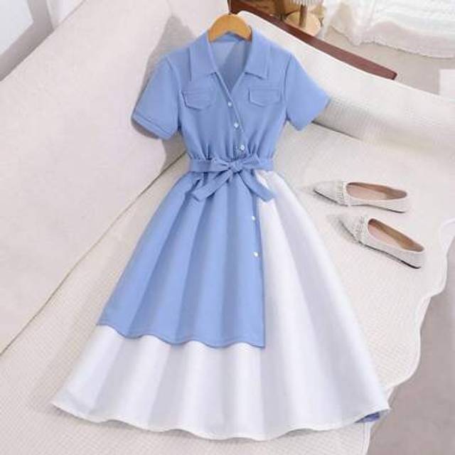 SHEIN Elegant Textured Summer Dress For Teenagers, Snug Fit, Suitable For Party, Banquet And Other Occasions