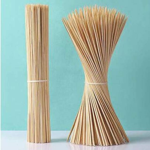 SHEIN 100pcs/50pcs 25cm Barbecue Bamboo Skewers, Suitable For Satay, Stinky Tofu, Grilled Meat, Beef, Mutton Kebab, Home, Outdoor, Night Market, Snack Shop,