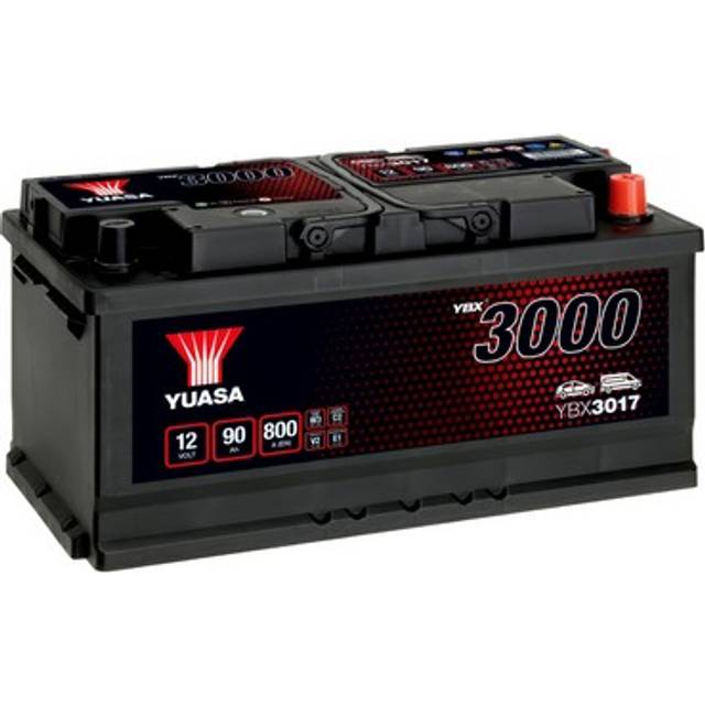 Yuasa car battery 12v 90ah 800a b3 t1 starter smf fits bmw 6 series m635csi
