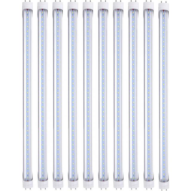 (Transparent) 10PCS 50cm T8 G13 8W SMD2835 Fluorescent Bulbs 36 LED Tube Light for Indoor Home Decor AC85-265V