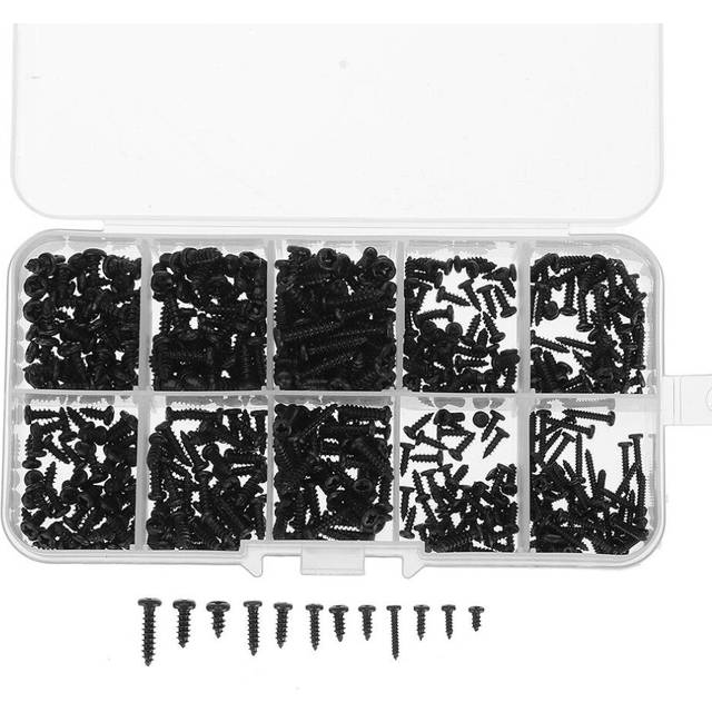 500Pcs P hilips Button Head Screw Carbon Steel Mini Electronic Notebook Laptop Repair Screw Self-Tapping Bolt Assortment Kit