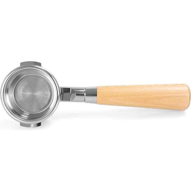58mm Stainless Steel Includes Filter Basket Double Single-Layer Solid Wood Handle Coffee Bottomless A