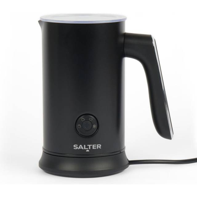Salter Chocolatier Hot Chocolate Maker - 4-In-1 Electric Milk Frother, Cordless Hot & Cold Milk Foamer 115ml, One Cup 240ml Milk Steamer Heater, LED