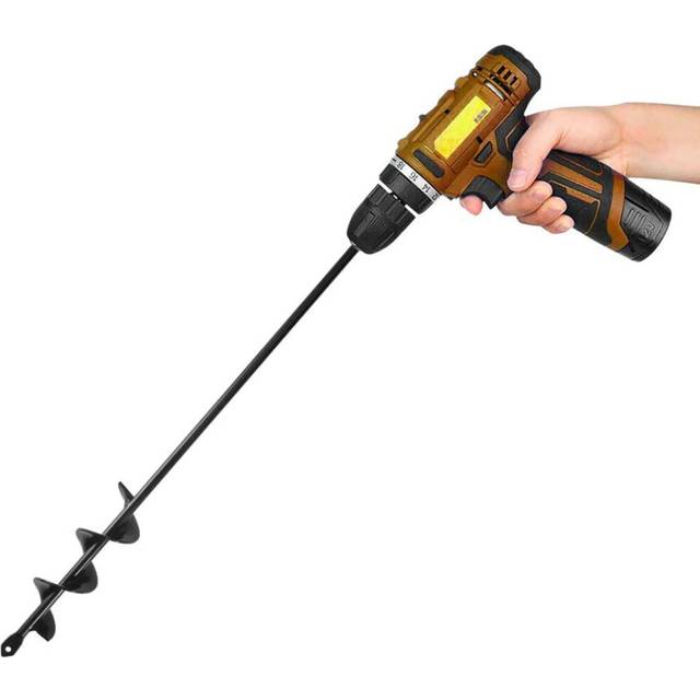 Earth Auger Spiral Drill Bit Tools Plante Drill Auger Yard Gardening Bedding Planting Hole Digger Tools Replacement Garden Tools