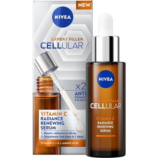 Nivea cellular expert filler vitamin c radiance renewing serum (30ml), anti-age