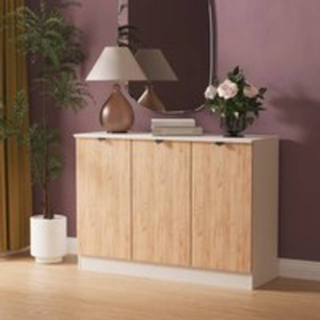 Norway 3 Door Sideboard (Ready Assembled) - Light Oak - One Size