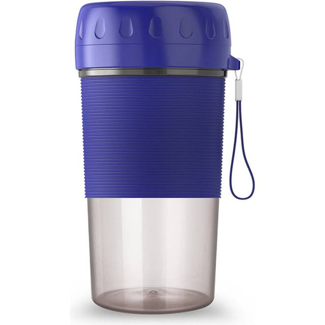 (Blue) Automatic Household Portable Juicer Fruit Container USB Charging Juice Cup for Bottle Extractor