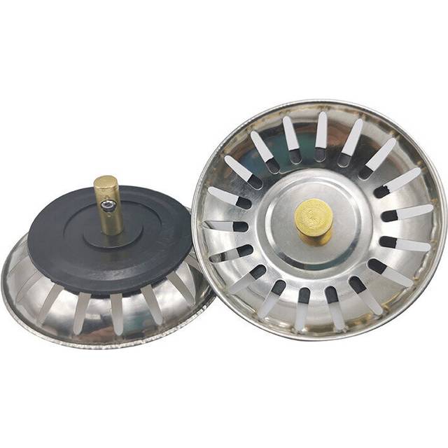Stainless steel kitchen sink filter plug trash plug sink filter bathroom basin sink drain filter deodorant accessories