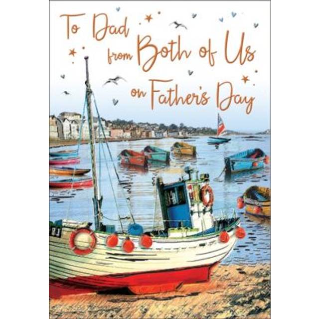 Father's Day Card - Dad From Both Of Us - Boat - Regal - Quality