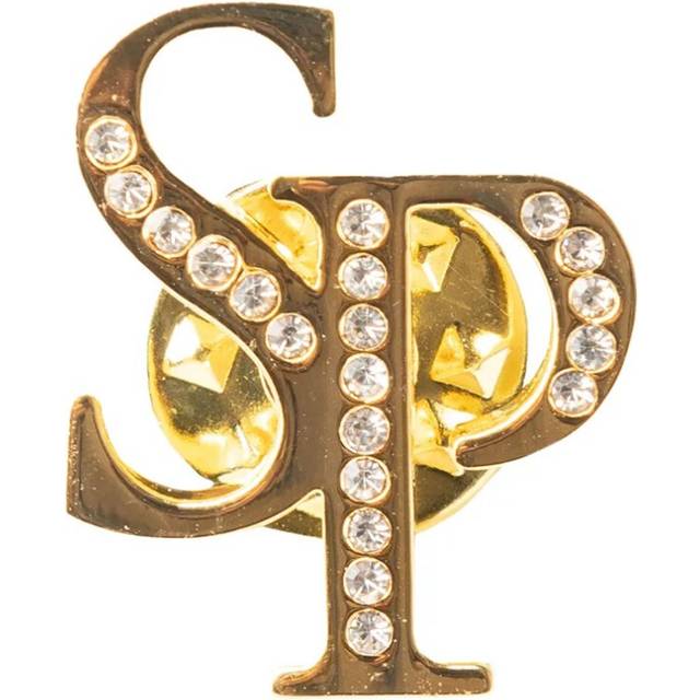 Supreme Products Glitz & Glam Collar Pin One Size silver/gold