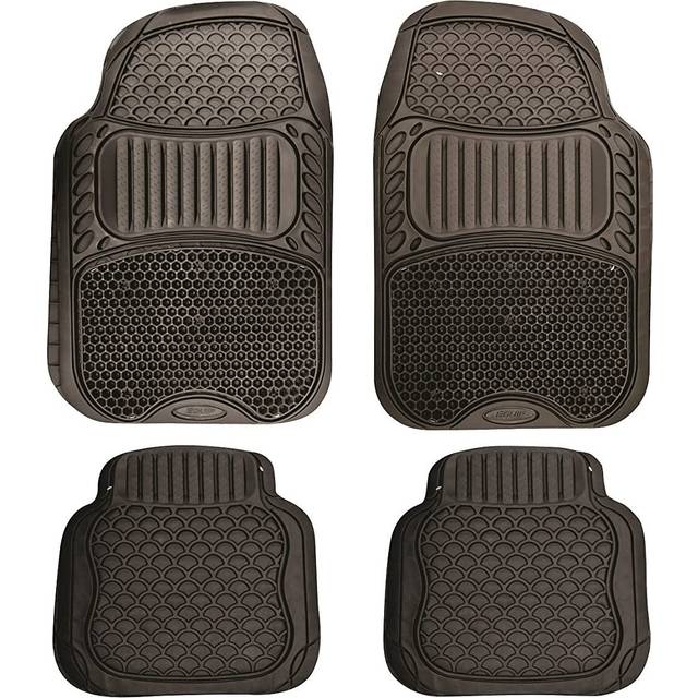 For ford fiesta mk4 mk5 mk6 - universal rubber car mats set heavy duty durable