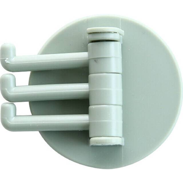 (a-Green) Kitchen hook Strong viscose towel hanger Bathroom wall shelf Punch free hook wall hanging hook