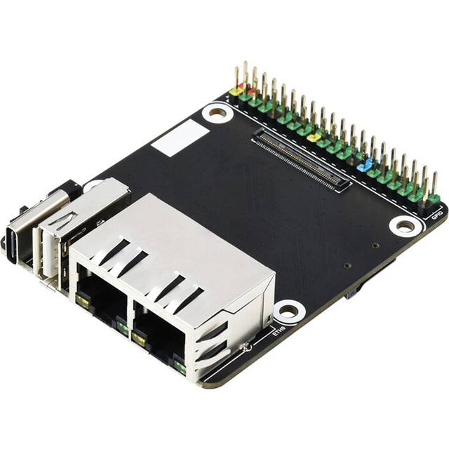 MINI Dual Ethernet CM4 Carrier Board for RPI Compute Module 4 Lite EMMC Expansion Base