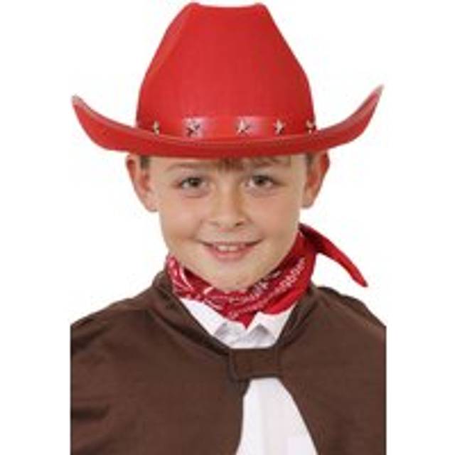 Childs Red Studded Cowboy Hat - Pack of 24