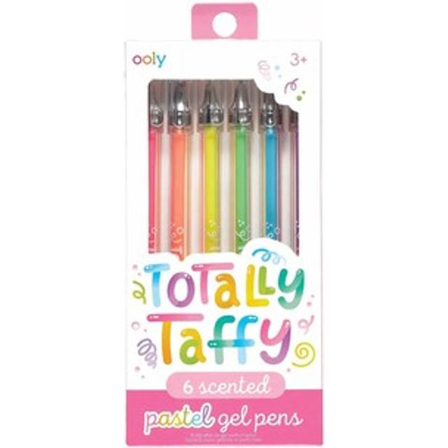 Scented gel pens fruity totally taffy pastel colour write on black paper 6 pack