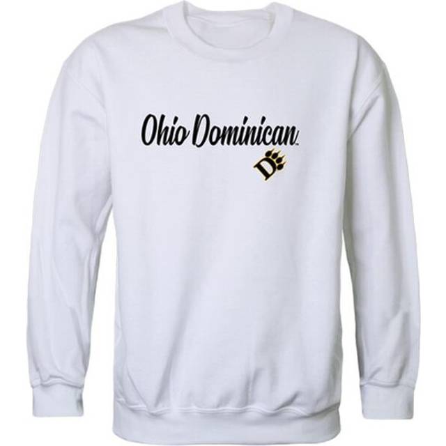 W Republic 556-563-WHT-02 Ohio Dominican University Panthers Script Crewneck Sweatshirt, White - Medium