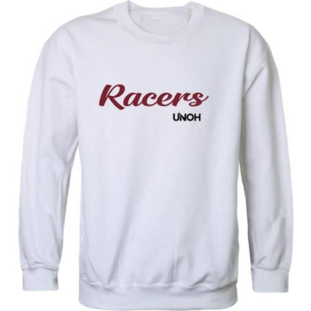 W Republic 556-561-WHT-01 University of Northwestern Ohio Racers Script Crewneck Sweatshirt, White - Small