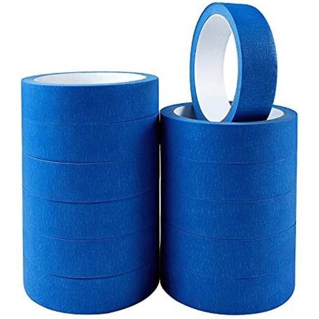 "Masking Tape 25mm (1"") 12Pack Blue Decorating Tape For DIY Spray Painting Paint Painters Tape Decorators Artist Tape"