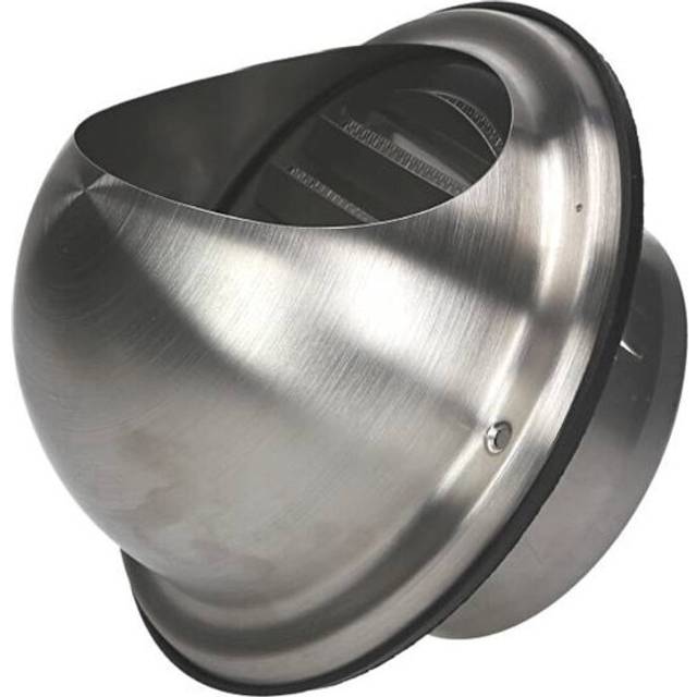 Stainless Steel Bull Nose 100mm / 4 Air Vent Grille Duct Extract Supply Valve