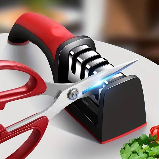 TEMU Knife Sharpener Professional Kitchen Knife Sharpening Stone Diamond Ceramic Knife Sharpening Tool