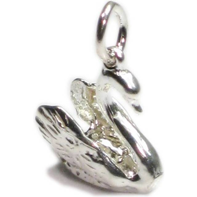 Swan bird sterling silver charm .925 x 1 swans birds charms