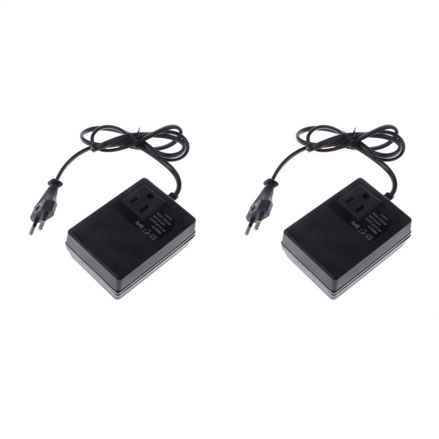 2X 200W AC 220V to 110V Reduce Transformer Convert Travel Power EU Plug Adapter