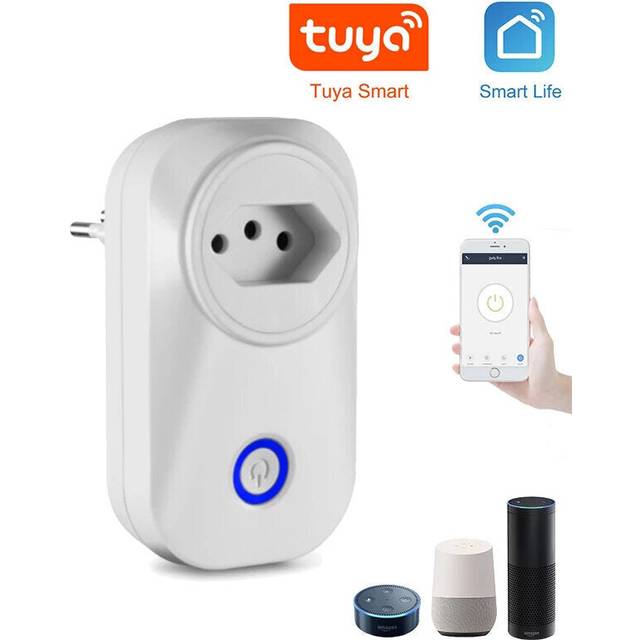 Smart WiFi Socket Wireless Remote Control Voice Control Smart Power Socket With Power Monitor