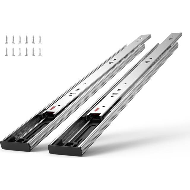 VEVOR 10 Pairs 16 Inch Soft Close Drawer Slides 14 16 18 20 22 24 Inch Heavy Duty Side Mount Rails Ball Bearing Full Extension Noiseless Dresser Drawe
