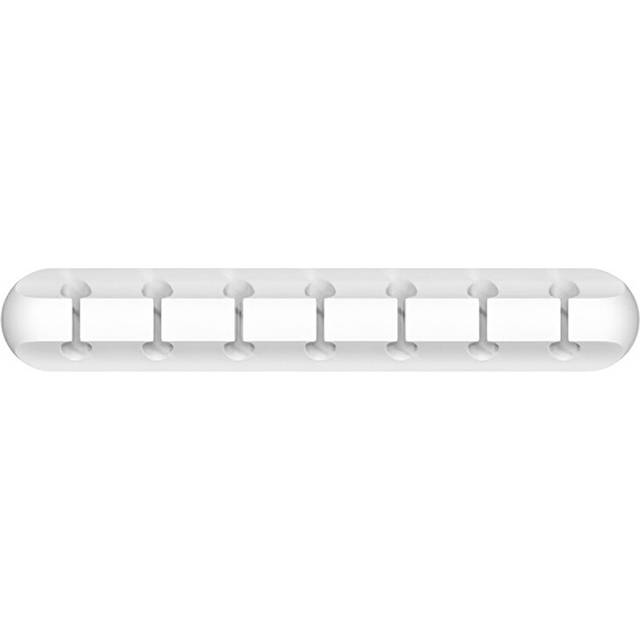 (White7clips pcs) Cable Organizer Clip Silicone Management USB Type-C Winder Desktop Tidy