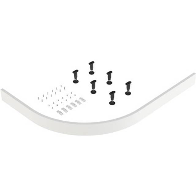 Shower tray leg set & plinth kit - white - 900mm panel