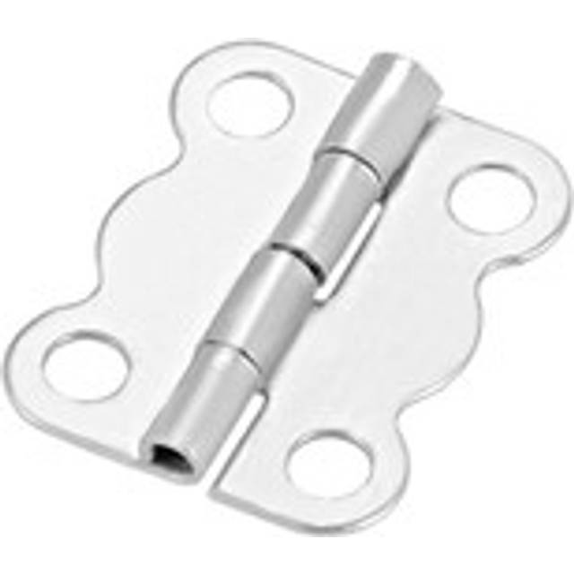0.63 Mini Hinges Butterfly Shape Hinge Replacement Brushed Chrome Plain 20pcs