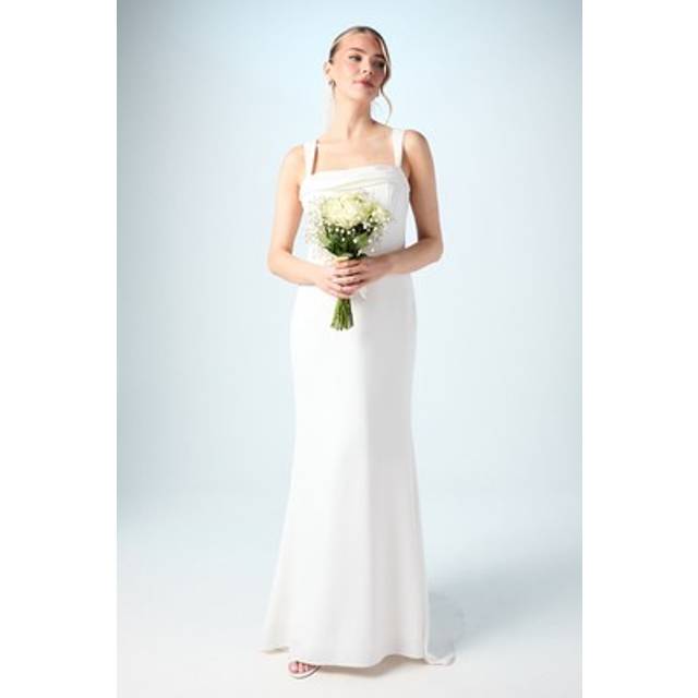 Coast ivory fit & flare dress womens bridal dresses