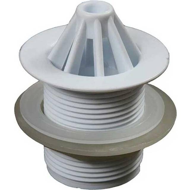 Wirquin - Plastic Body Dome Unslotted Urinal Waste 1 1/4' White