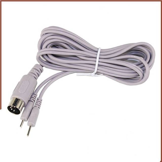 (a-needle line) 5 core round socket tens lead wire cable /electrode wires for Tens Electrical Muscle Stimulation Machines with 2 pin/Buckle line