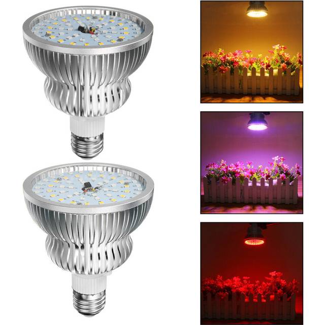 (E26) 200W E27/E26 LED Plant Grow Light Hydroponic Full Spectrum Bulb Indoor Lamp