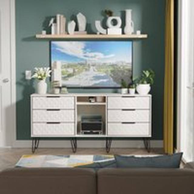 Harlequin 6 Drawer Sideboard in Kashmir Matt - Ready Assembled - Lewis's Home | TJ Hughes