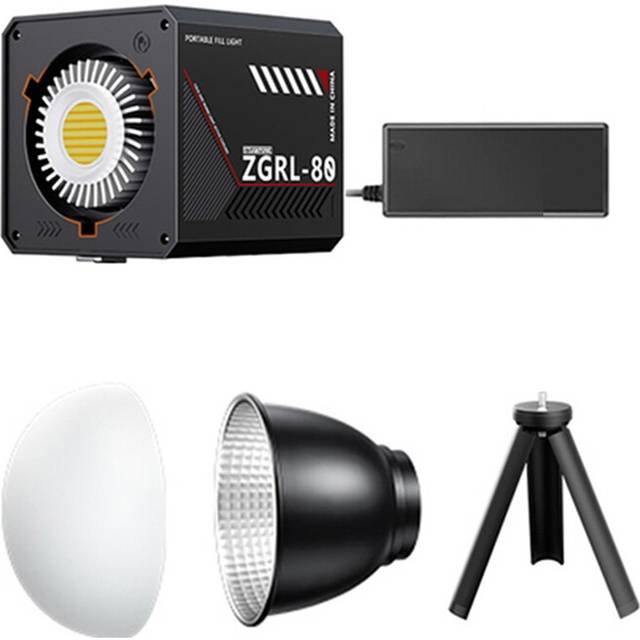 60W Pro Portable LED Video Light COB Bi-Color Photography 2800K-7500K for Livestreaming Filming EU PLUG