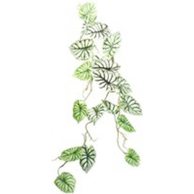 120cm Artificial Hanging Trailing Plant Alocasia Dragon Scale Light